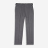 View 1 of product The Grey Fox Flannel Trousers by Turnbull & Asser are tailored in a straight-leg fit from soft wool flannel by Fox Brothers, featuring belt loops and side pockets, shown flat on a white background.