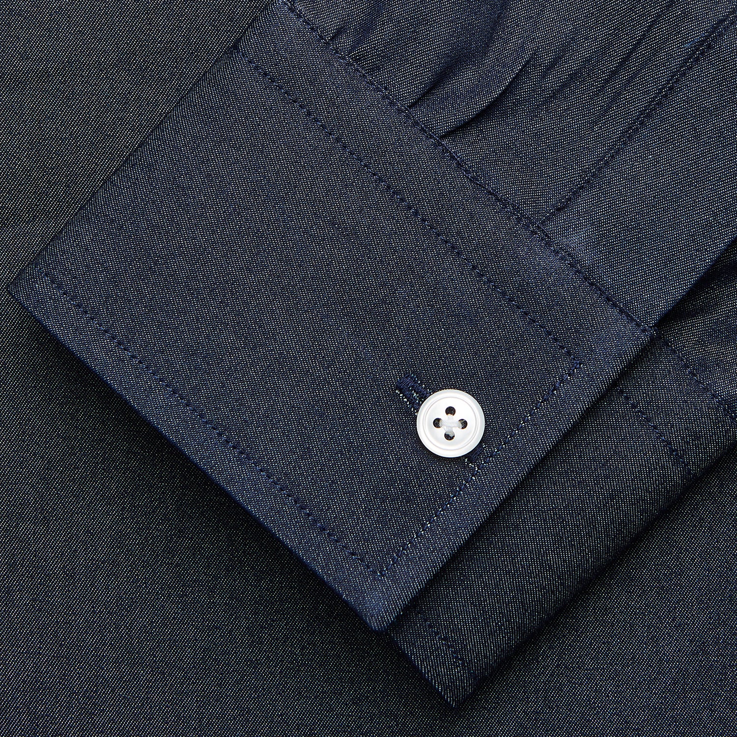 Blue Weekend Fit Finch Shirt With Derby Collar And Chest Pocket
