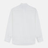 White Weekend Fit Linen Finch Shirt With Derby Collar And Chest Pocket
