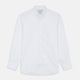 White Chambray Weekend Fit Shirt with Dorset Collar and 1-Button Cuffs