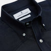 Navy Weekend Fit Larkin Shirt With Dorset Collar And 3-Button Cuffs
