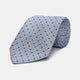 Blue and Yellow Geometric Silk Jacquard Tie