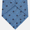 Dark Blue Fine Square Slub Silk Tie