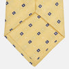 Yellow Fine Square Slub Silk Tie