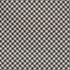View 2 of product The Turnbull & Asser Fine Puppytooth Monochrome Silk Tie, in classic black and white, features a refined pattern and is shown rolled on a plain white background—ideal for enhancing any formal outfit.