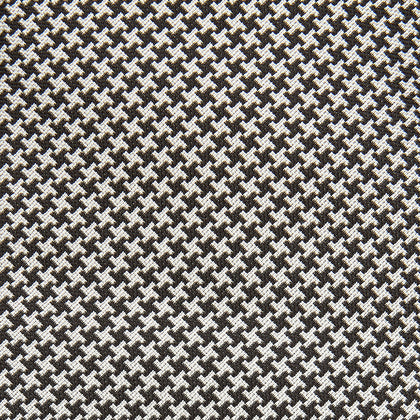 Fine Puppytooth Monochrome Silk Tie