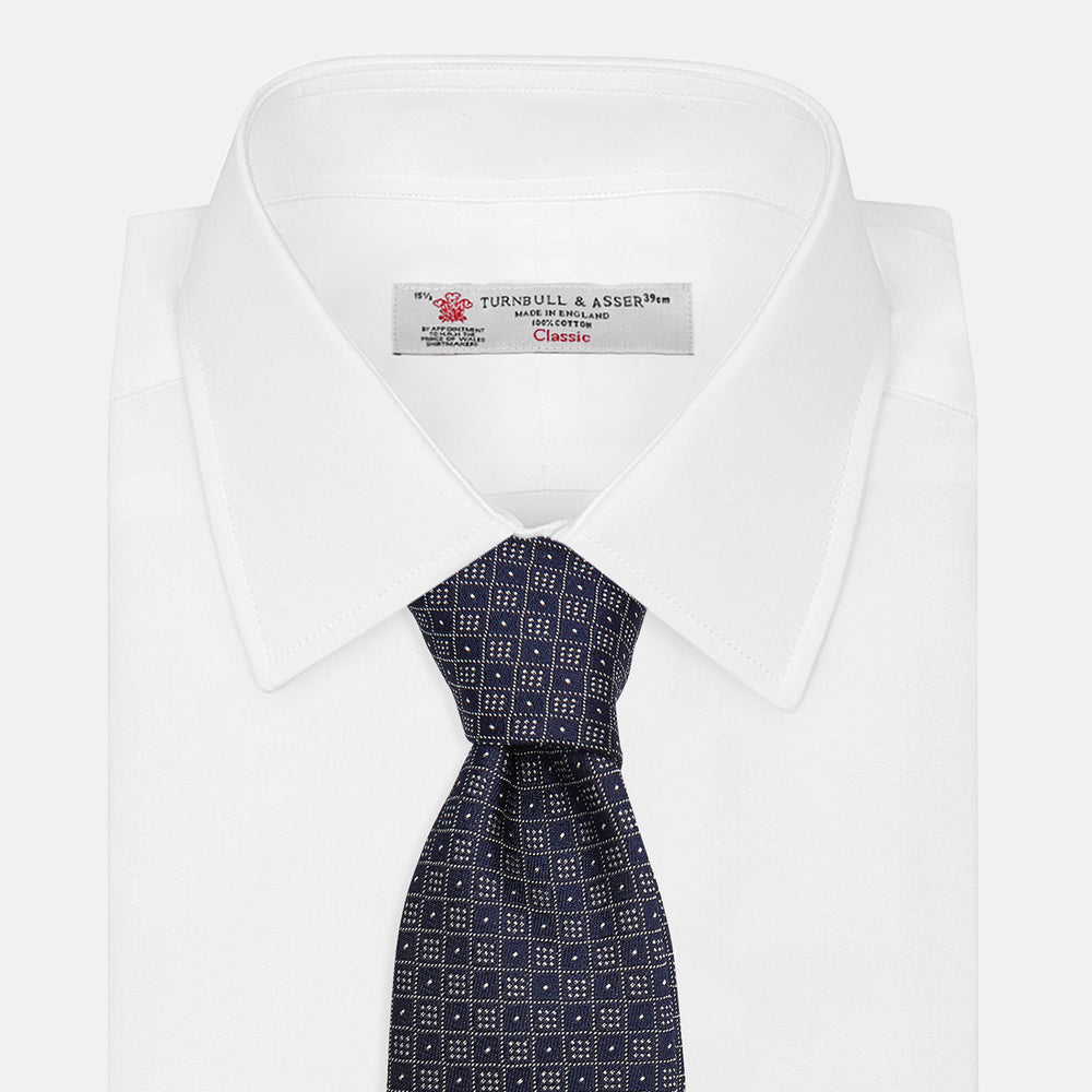 Black Tonal Mosaic Silk Jacquard Tie