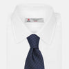 Midnight Blue Tonal Mosaic Silk Jacquard Tie