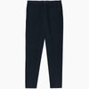 View 3 of product Turnbull & Asser Navy Cotton Chinos—plain, straight-leg trousers with button closure and belt loops, tailored in Italy and featured against a white background.