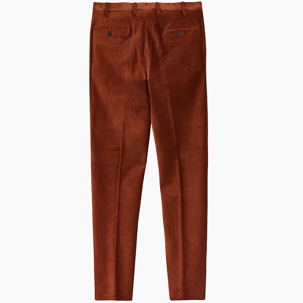 Rust Horizontal Cord Trousers