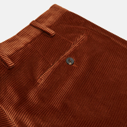 Rust Horizontal Cord Trousers