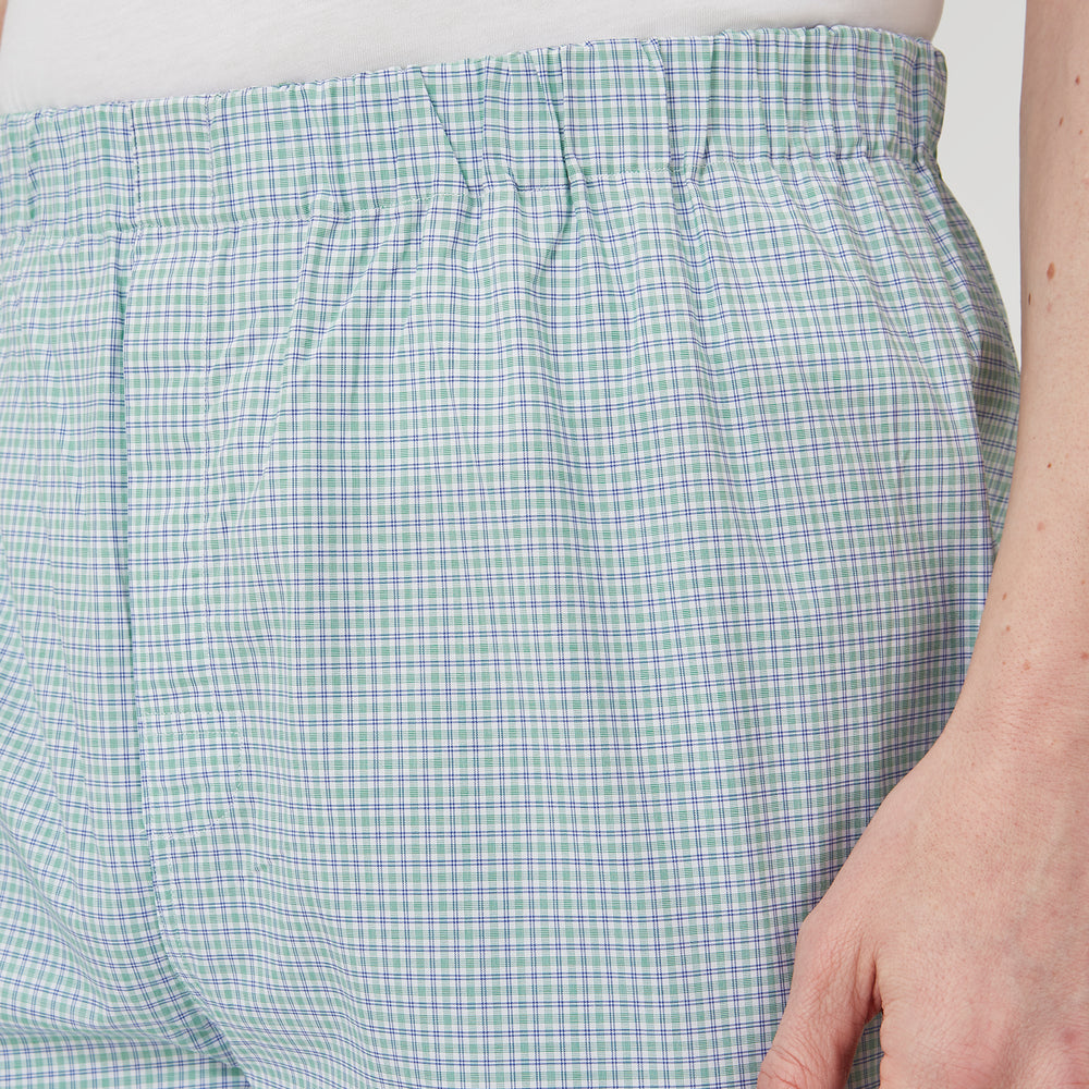 Kelly Green Check Modern Pyjama Trousers