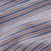 View 2 of product The Turnbull & Asser Blue and Red Linen Stripe Holiday Fit Shirt features a revere collar, relaxed fit, and short sleeves—perfect resort wear with vertical blue, white, and light red stripes.