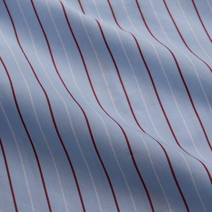 Burgundy Stripe Classic Pyjama Set Image 3