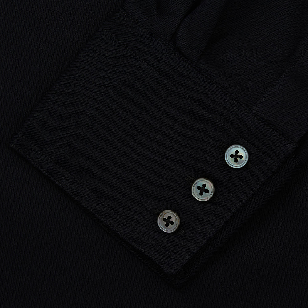 Navy Cotton Weekend Fit Western Shirt with Dorset Collar