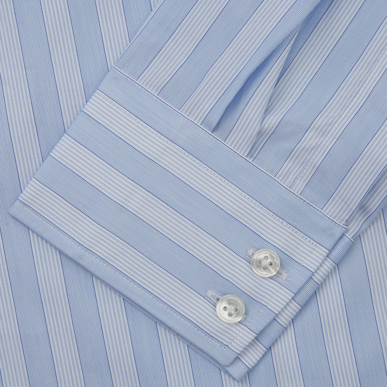 Tonal Blue Stripe Shirt with Kent Collar | Turnbull & Asser