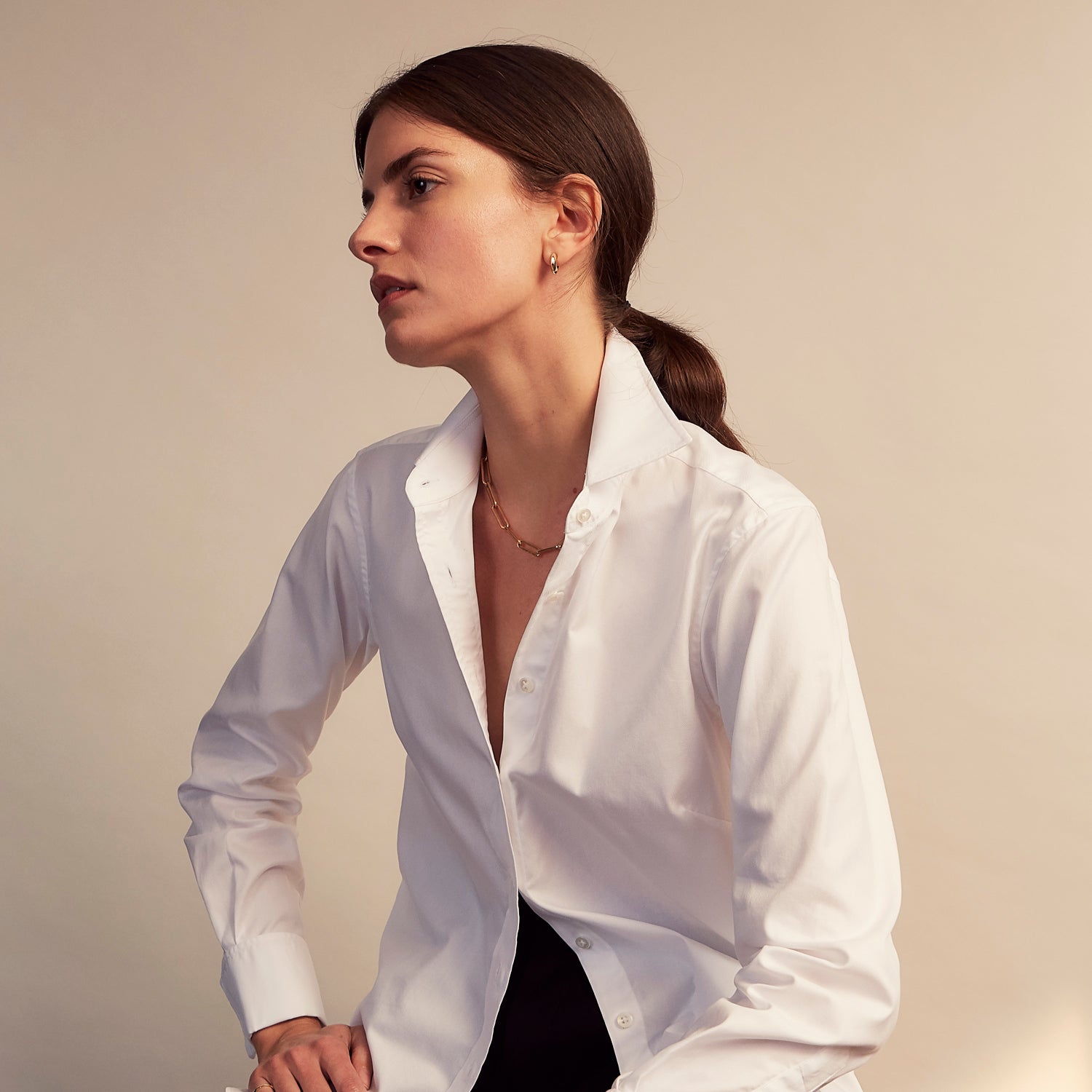 Turnbull and The Deck White Cotton Traditionalist Shirt