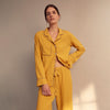 Women's Gold Silk Harriet Pyjamas Set