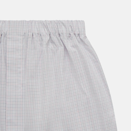 Blue Multi Check Cotton Godfrey Boxer Shorts