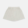 View 1 of product Turnbull & Asser Yellow and Green Stripe Godfrey Boxer Shorts, crafted from soft cotton with an elasticated waistband, are displayed flat on a light gray background.