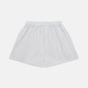 View 1 of product Purple multi-striped cotton Godfrey boxer shorts by Turnbull & Asser, featuring an elastic waistband, displayed flat on a plain white background.