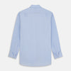 DR. NO Pale Blue West Indian Sea Island Cotton Shirt with DR. NO Collar and Cuff As Seen on James Bond