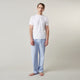 Blue Stripe Cotton Pyjama Trousers