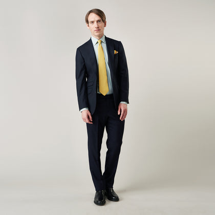 Green Fine Stripe Regular Fit Shirt with T&A Collar Image 3