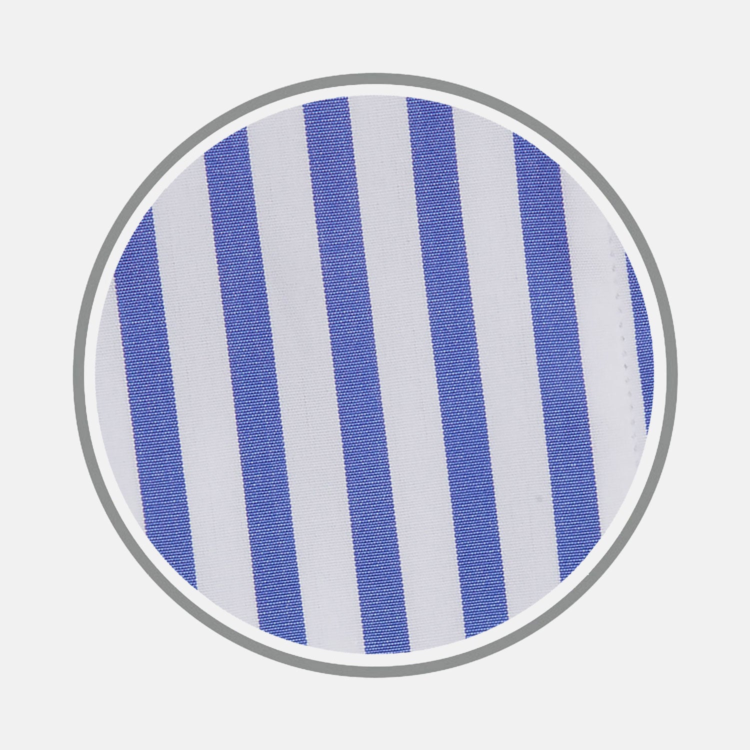 Mid Blue Candy Stripe Cotton Fabric