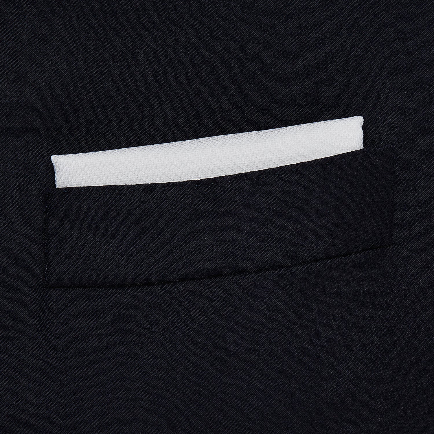 Single Plain White Cotton Handkerchief