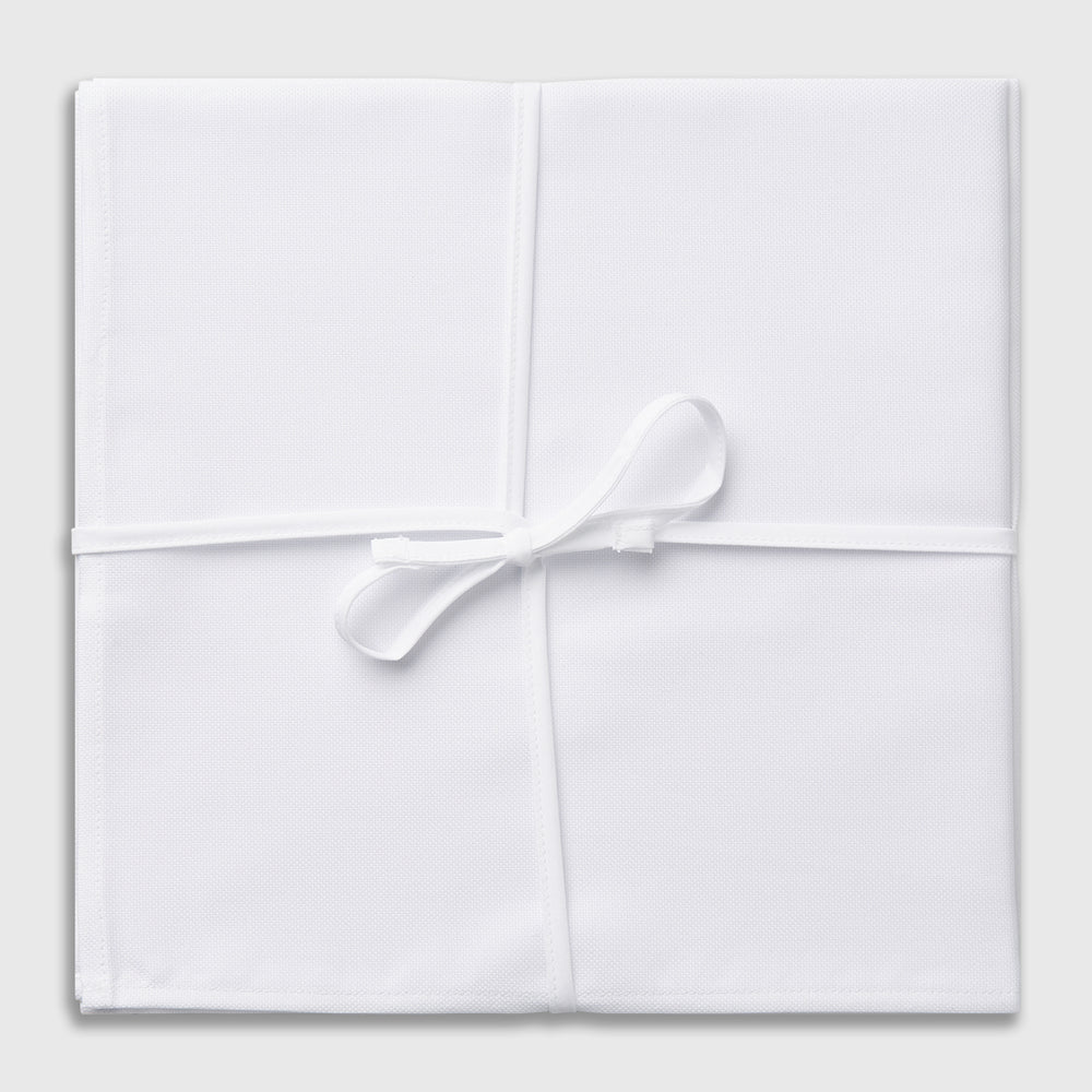 Plain White Cotton Handkerchiefs 3-pack