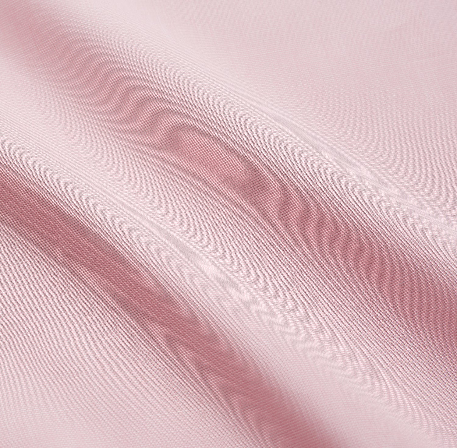 View 3 of product The Turnbull & Asser Pink Piped End-On-End Cotton Nightshirt features long sleeves, a pointed collar, button-down front, chest pocket, and a curved high-low hem for timeless, relaxed style.