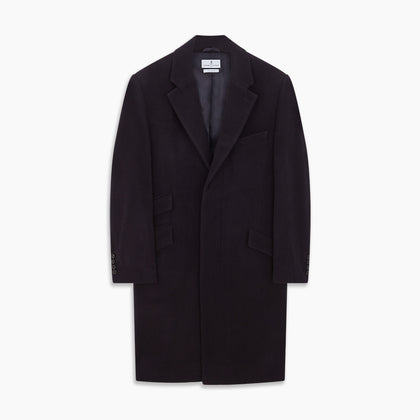 Navy Cashmere Joseph Overcoat Image 4