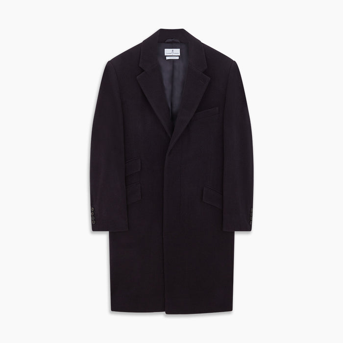 Navy Cashmere Joseph Overcoat Image 4
