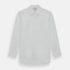 View 1 of product The Turnbull & Asser Plain White Cotton Shirt features a T&A collar, double cuffs, and a straight hem—ideal for minimalist style. Displayed on a plain white background.