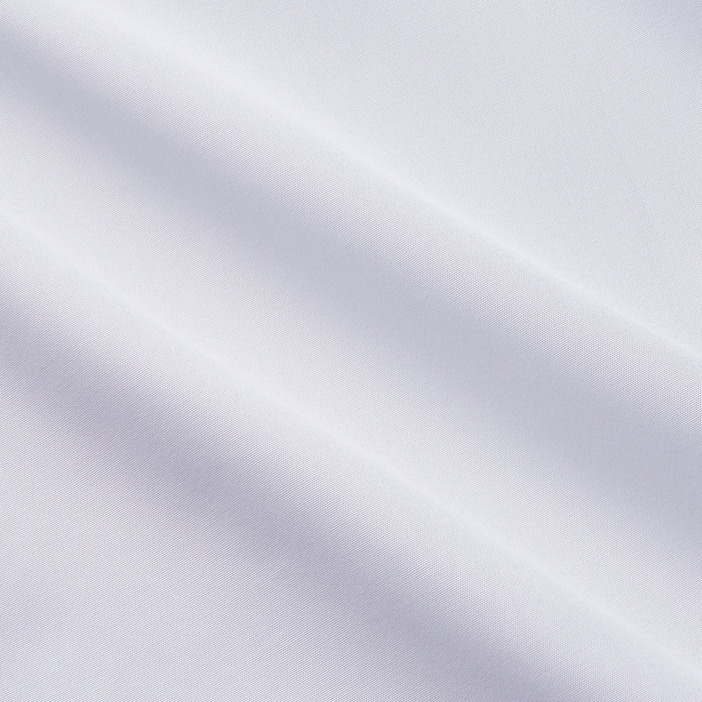 The Turnbull & Asser White Organic Cotton Regular Fit Mayfair Shirt features long sleeves, a classic collar, and button-down front, shown laid flat against a white background.