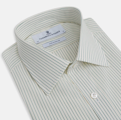 Dark Green Pinstripe Mayfair Shirt