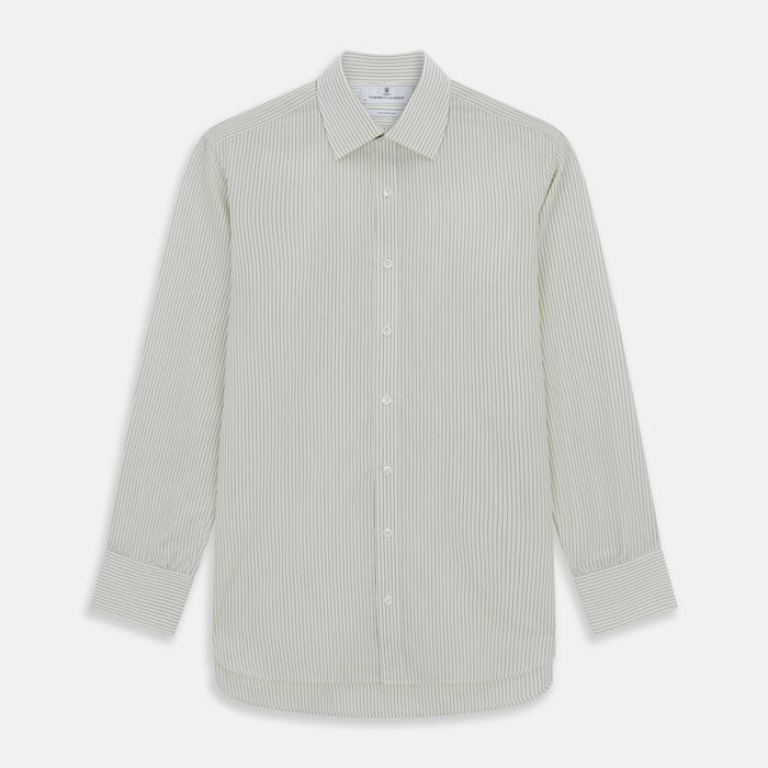 Dark Green Pinstripe Mayfair Shirt