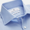 View 2 of product The Turnbull & Asser Tailored Fit Blue Cotton Shirt features a Kent collar and 3-button cuffs—ideal for pairing with a navy suit to complete your smart ensemble.