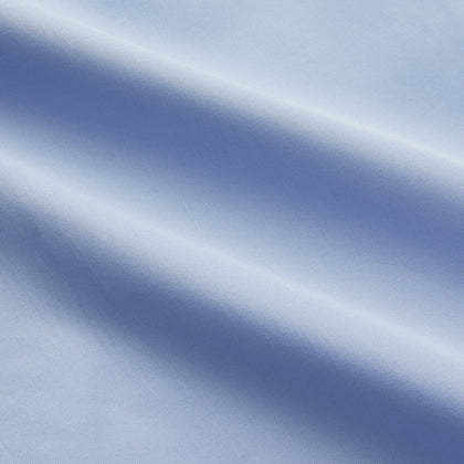 Tailored Fit Blue Cotton Shirt with Kent Collar and 3-Button Cuffs Image 3