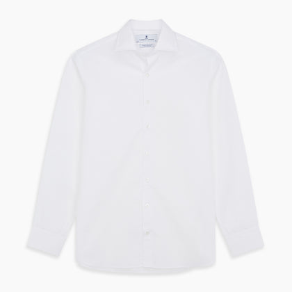 White Organic Cotton Tailored Fit Hove Shirt Image 5