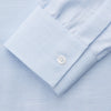 Plain Blue Weekend Fit Chambray Finch Shirt With Derby Collar And Chest Pocket