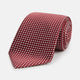 Slim Burgundy and White Diamond Silk Tie