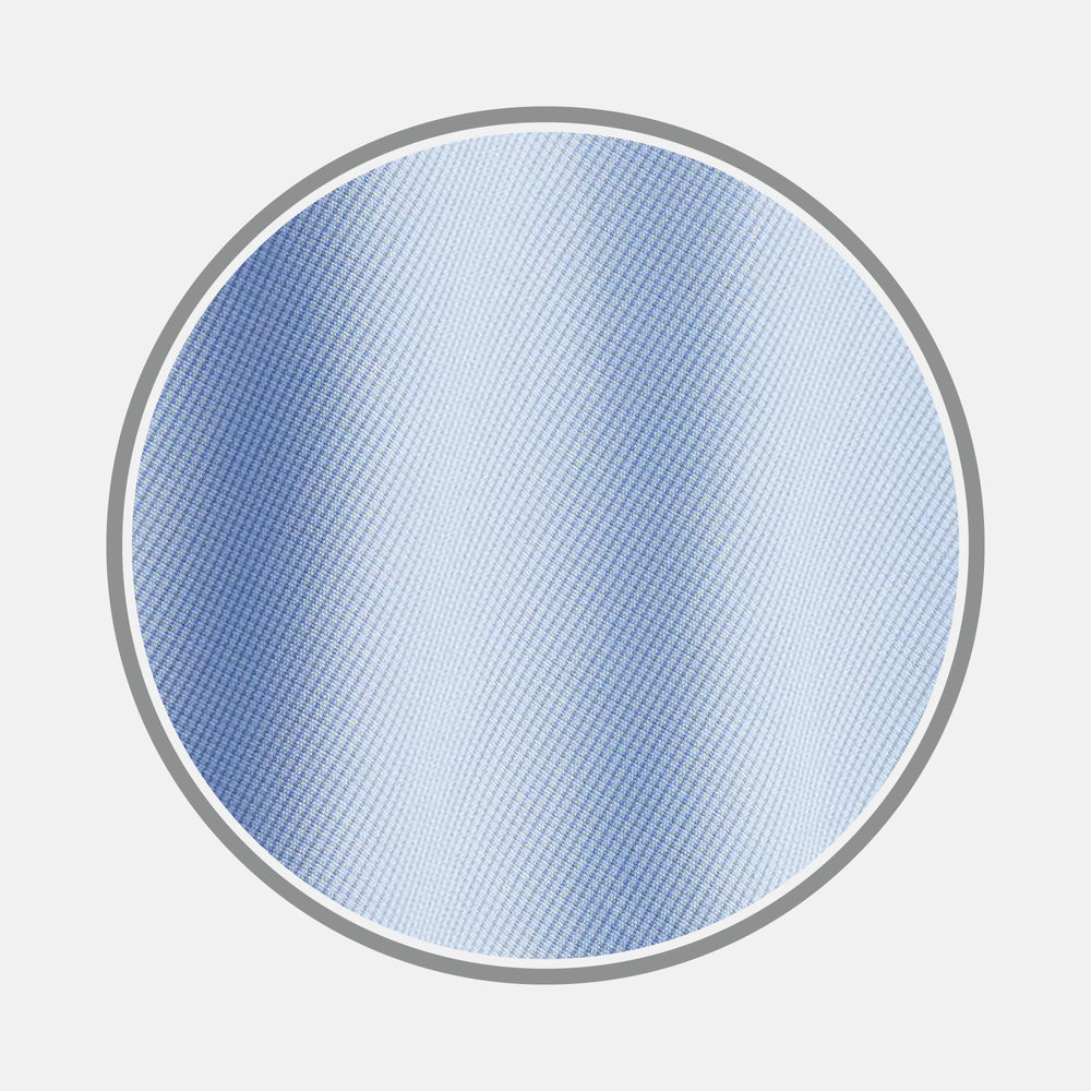 Mid Blue Micro-Check Cotton Fabric