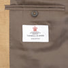 View 2 of product The Turnbull & Asser Camel Cotton Cashmere Corduroy Jacket from the Autumn/Winter collection features notch lapels, a single-breasted button closure, and multiple front pockets. Shown against a plain white background.