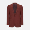 Rust Lightweight Wool, Silk and Linen Jacket