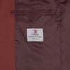 View 2 of product The Turnbull & Asser BLZ065-GGAY02 BARRINGTON blazer in red (WO/SI/LI blend) features a single-breasted design, notch lapels, one-button closure, and three front pockets, shown against a plain white background.