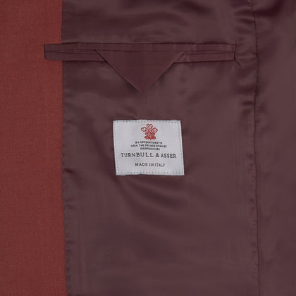 Rust Lightweight Wool, Silk and Linen Jacket