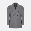 Bertie Grey Double Breasted Linen Jacket