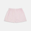 View 1 of product Turnbull & Asser's Plain Pink Cotton Boxer Shorts feature an elastic waistband and are shown flat on a white background—ideal for those seeking classic men's underwear and everyday comfort.